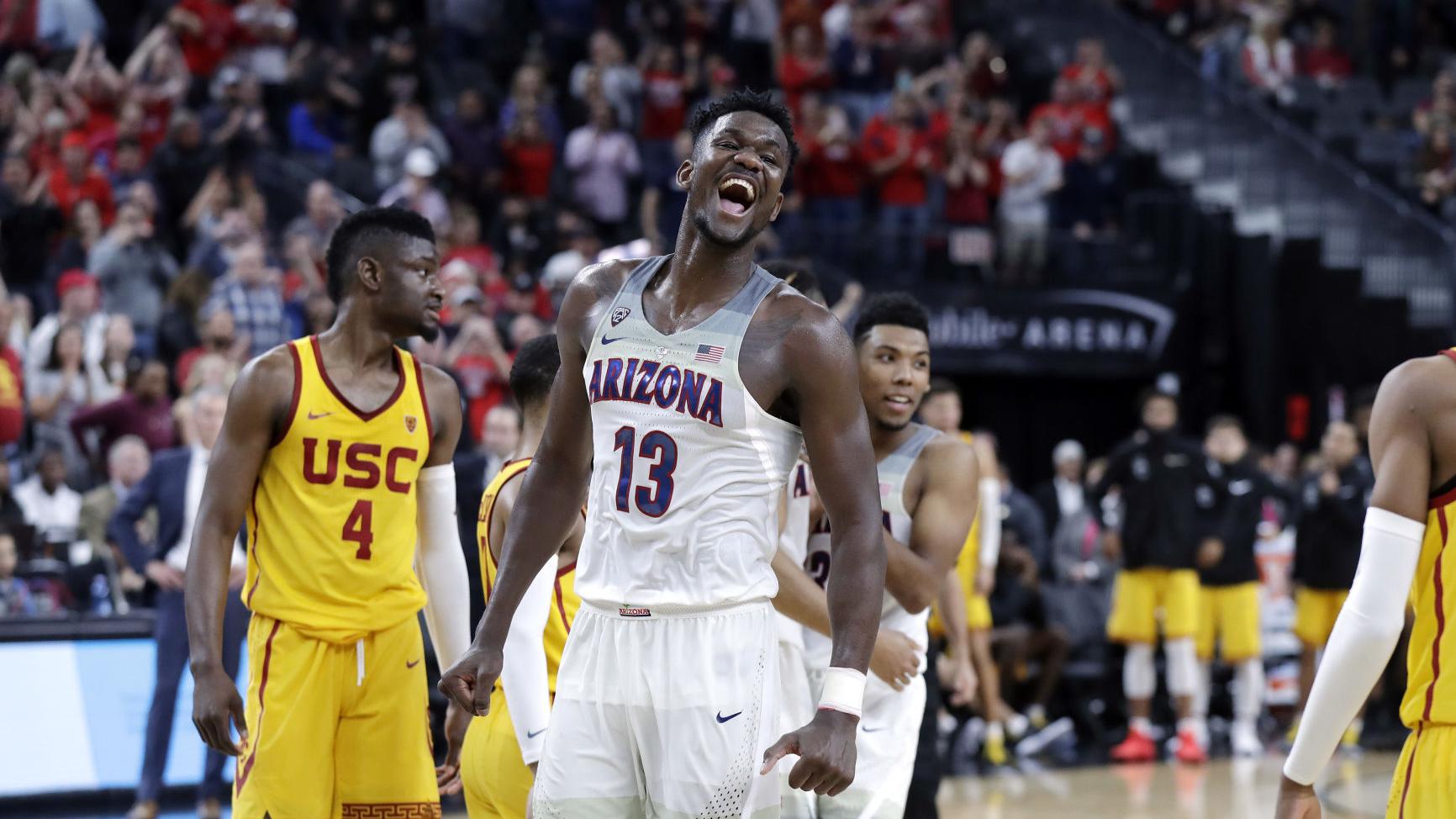 Deandre Ayton leads Wildcats to 75-61 win over USC for Pac-12 Tournament title